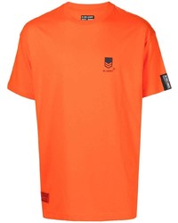 orange T-Shirt mit einem Rundhalsausschnitt von Izzue