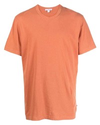 orange T-Shirt mit einem Rundhalsausschnitt von James Perse