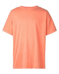 orange T-Shirt mit einem Rundhalsausschnitt von John Elliott