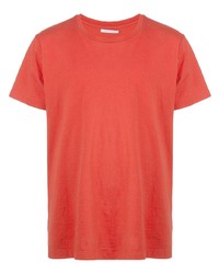orange T-Shirt mit einem Rundhalsausschnitt von John Elliott