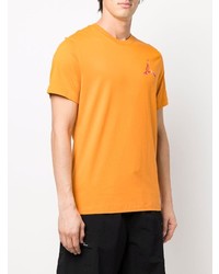 orange T-Shirt mit einem Rundhalsausschnitt von Nike