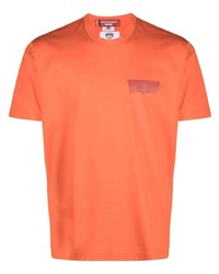 orange T-Shirt mit einem Rundhalsausschnitt von Junya Watanabe MAN