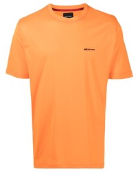 orange T-Shirt mit einem Rundhalsausschnitt von Kiton