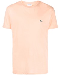 orange T-Shirt mit einem Rundhalsausschnitt von Lacoste