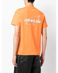 orange T-Shirt mit einem Rundhalsausschnitt von FIVE CM