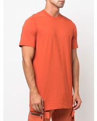 orange T-Shirt mit einem Rundhalsausschnitt von Rick Owens