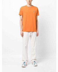 orange T-Shirt mit einem Rundhalsausschnitt von PS Paul Smith