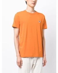 orange T-Shirt mit einem Rundhalsausschnitt von PS Paul Smith