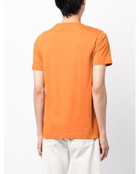 orange T-Shirt mit einem Rundhalsausschnitt von PS Paul Smith