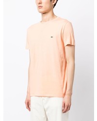 orange T-Shirt mit einem Rundhalsausschnitt von Lacoste