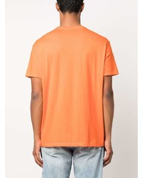 orange T-Shirt mit einem Rundhalsausschnitt von Polo Ralph Lauren