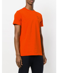 orange T-Shirt mit einem Rundhalsausschnitt von Ron Dorff