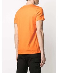 orange T-Shirt mit einem Rundhalsausschnitt von Balmain