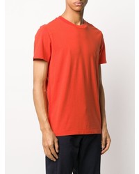 orange T-Shirt mit einem Rundhalsausschnitt von Moncler