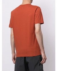 orange T-Shirt mit einem Rundhalsausschnitt von C.P. Company