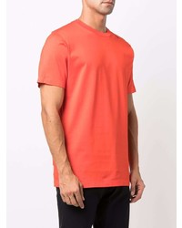 orange T-Shirt mit einem Rundhalsausschnitt von Stone Island Shadow Project