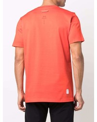 orange T-Shirt mit einem Rundhalsausschnitt von Stone Island Shadow Project