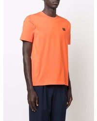 orange T-Shirt mit einem Rundhalsausschnitt von Paul & Shark