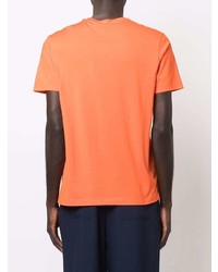 orange T-Shirt mit einem Rundhalsausschnitt von Paul & Shark