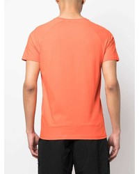 orange T-Shirt mit einem Rundhalsausschnitt von K-Way