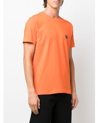 orange T-Shirt mit einem Rundhalsausschnitt von Automobili Lamborghini