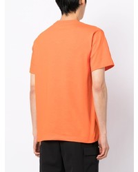 orange T-Shirt mit einem Rundhalsausschnitt von Izzue