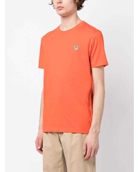 orange T-Shirt mit einem Rundhalsausschnitt von PS Paul Smith