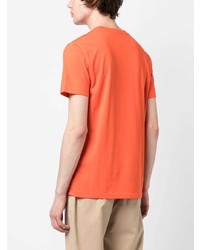 orange T-Shirt mit einem Rundhalsausschnitt von PS Paul Smith