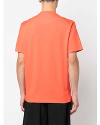 orange T-Shirt mit einem Rundhalsausschnitt von Y-3