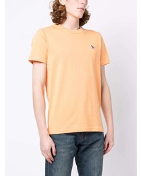 orange T-Shirt mit einem Rundhalsausschnitt von PS Paul Smith