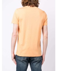 orange T-Shirt mit einem Rundhalsausschnitt von PS Paul Smith