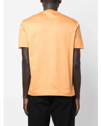 orange T-Shirt mit einem Rundhalsausschnitt von Emporio Armani