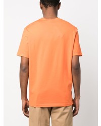 orange T-Shirt mit einem Rundhalsausschnitt von Paul & Shark