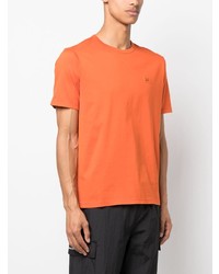 orange T-Shirt mit einem Rundhalsausschnitt von C.P. Company