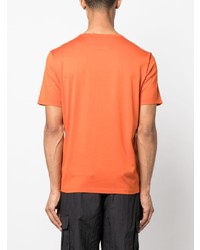 orange T-Shirt mit einem Rundhalsausschnitt von C.P. Company