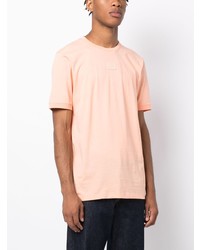 orange T-Shirt mit einem Rundhalsausschnitt von Hugo