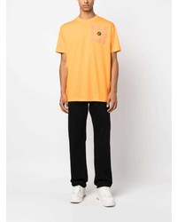 orange T-Shirt mit einem Rundhalsausschnitt von Philipp Plein