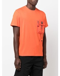 orange T-Shirt mit einem Rundhalsausschnitt von Parajumpers