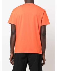 orange T-Shirt mit einem Rundhalsausschnitt von Parajumpers