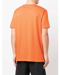 orange T-Shirt mit einem Rundhalsausschnitt von Karl Lagerfeld