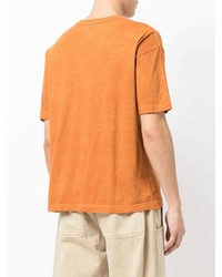 orange T-Shirt mit einem Rundhalsausschnitt von VISVIM