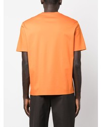 orange T-Shirt mit einem Rundhalsausschnitt von Lanvin