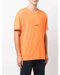 orange T-Shirt mit einem Rundhalsausschnitt von Hydrogen