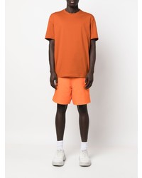 orange T-Shirt mit einem Rundhalsausschnitt von Y-3