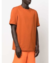 orange T-Shirt mit einem Rundhalsausschnitt von Y-3