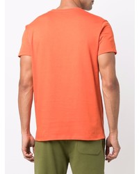 orange T-Shirt mit einem Rundhalsausschnitt von Balmain