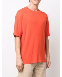 orange T-Shirt mit einem Rundhalsausschnitt von A-Cold-Wall*