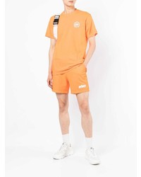 orange T-Shirt mit einem Rundhalsausschnitt von Sporty & Rich