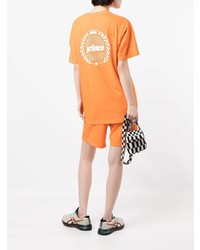 orange T-Shirt mit einem Rundhalsausschnitt von Sporty & Rich