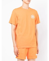 orange T-Shirt mit einem Rundhalsausschnitt von Sporty & Rich